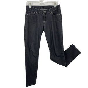 Prana Jada Women's Jeans Size 6/28 Gray Stretch Denim Pants Low Rise Slim Leg